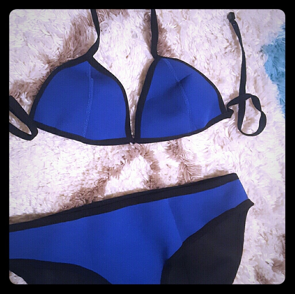 Blue bikini